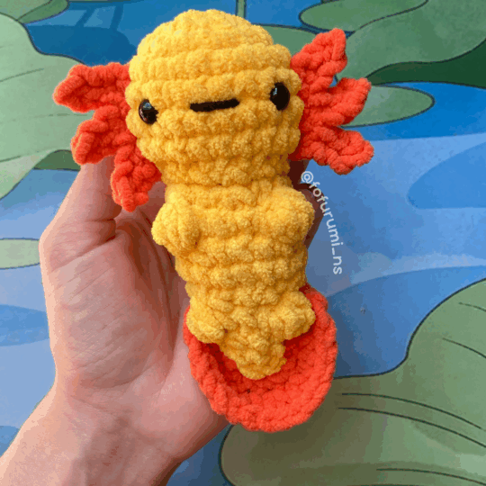 comprar amigurumi pronto axolote pelúcia