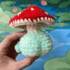 comprar amigurumi pronto sapo cogumelo