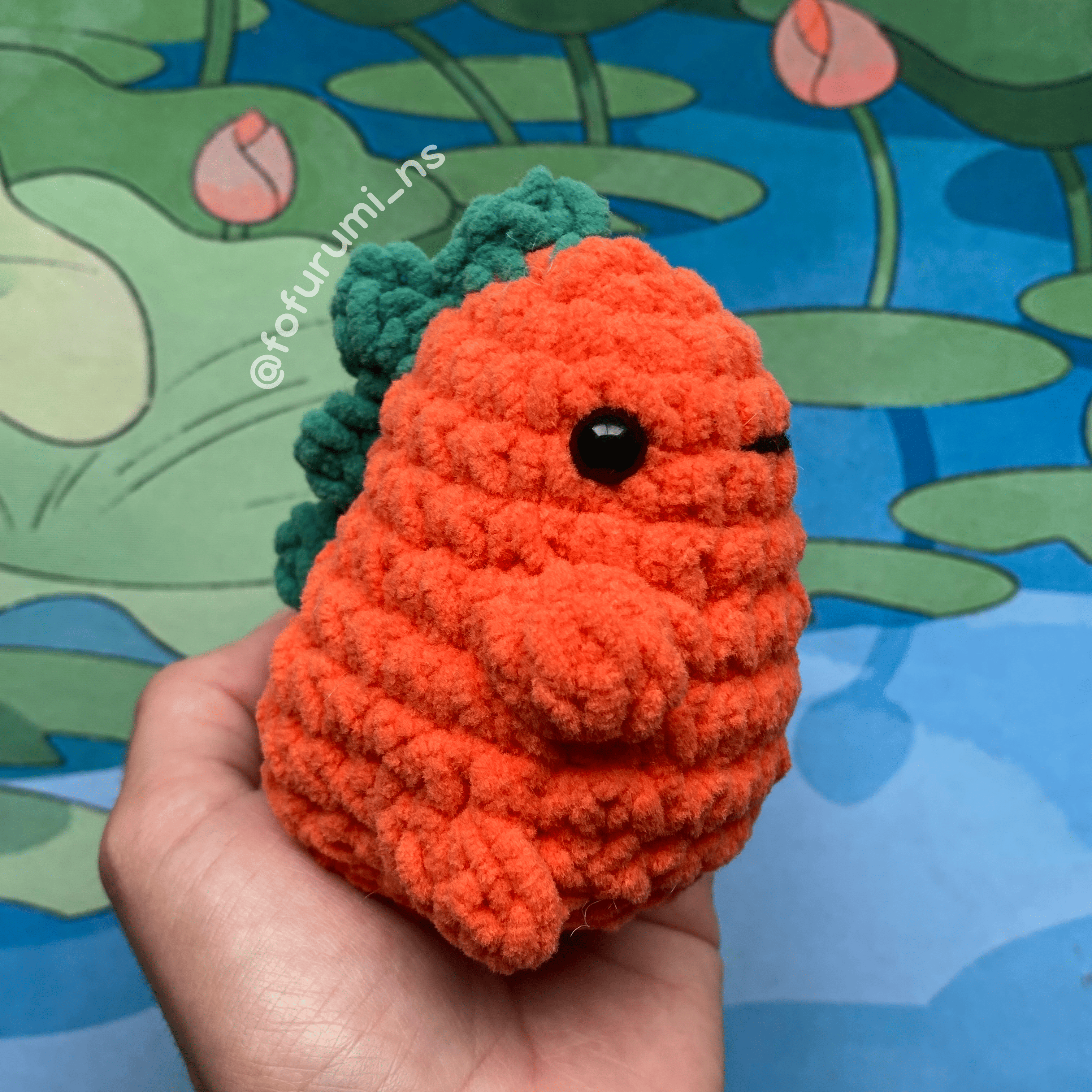 comprar amigurumi pronto dinossauro pelúcia