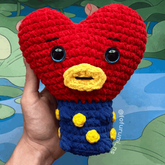 comprar amigurumi pronto bts bt21 tata pelúcia