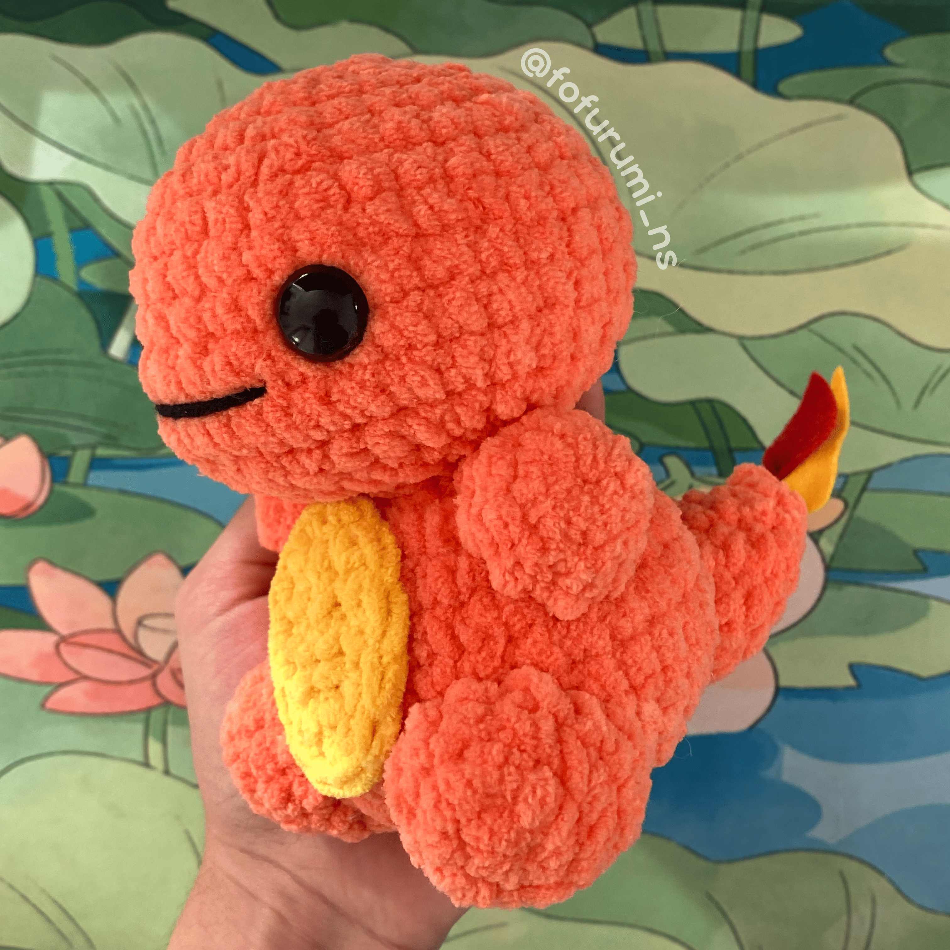 comprar amigurumi pronto charmander pelúcia crochê pokémon