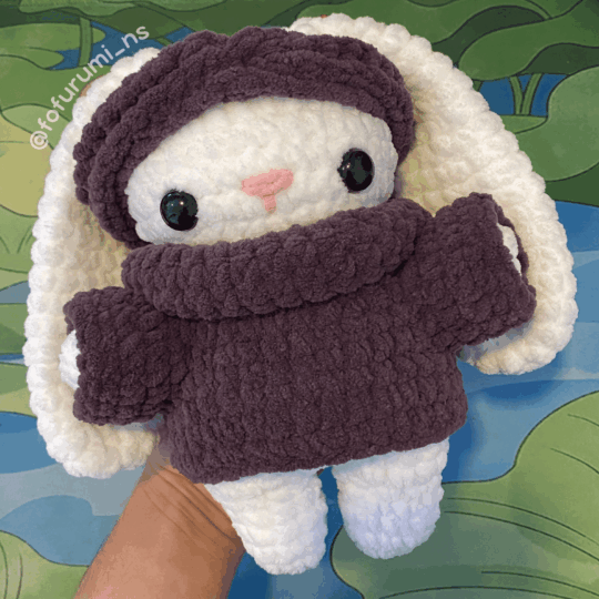 comprar amigurumi pronto coelho inverno pelúcia