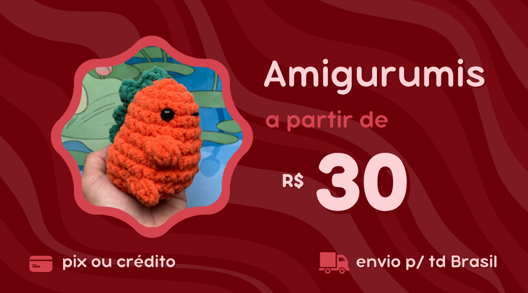 comprar amigurumi pronto loja