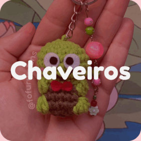 comprar amigurumi pronto loja chaveiros
