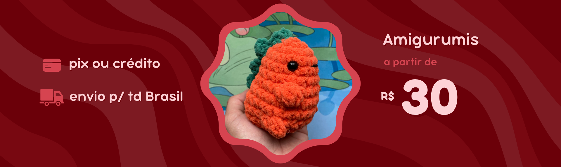 comprar amigurumi pronto loja